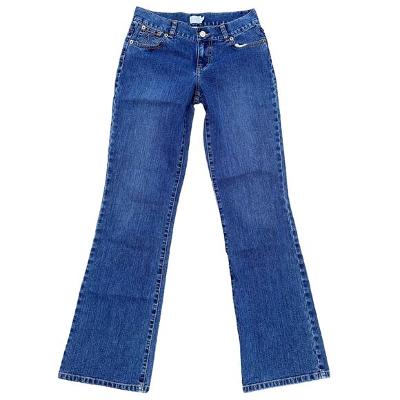 Calvin Klein Bootcut Jeans Mid‎ Rise Pockets Denim Medium Wash Juniors Size 3 - Picture 1 of 11